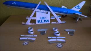 KLM B777300ER Papercraft [upl. by Gretel810]