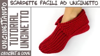 Scarpette alluncinetto facili veloci da fare e super morbide  Tutorial passo a passo [upl. by Karissa]