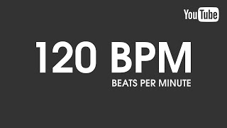 120 BPM Metronome GongBell Track Beats Per Minute [upl. by Aneele]