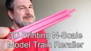 3D Printed N Scale Model Train Rerailer [upl. by Anyah]