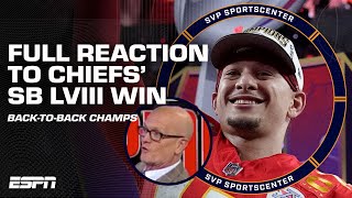 FULL REACTION to the Kansas City Chiefs becoming BACKTOBACK SUPER BOWL CHAMPIONS 🏆  SC with SVP [upl. by Ynetsed516]