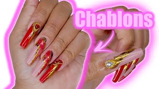 TUTORIEL 💅🏽  DES ONGLES EN GEL LONGS ET LUXUEUX  CHABLONS [upl. by Kathie74]