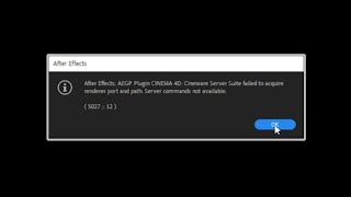 애프터이펙트 시네마 4D 에러502712 이렇게 해결하세요 시네마 4D 오류 해결 파일 제공 After effect Cinema 4D error [upl. by Nerual]