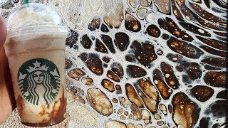 Starbucks Smores Frappuccino Acrylic Pour [upl. by Naahsar485]