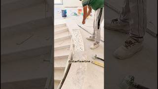 Marble fixing on round upstand starfixerline marble [upl. by Ettennaj]