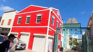 Sint Maarten  Front Street Shopping Beach and Restaurants in Philipsburg [upl. by Carolus]