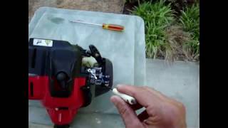 Easy Weed Eater Carburetor Adjustment To FIX  BOGGING DOWN  STARTING PROBLEMS  ROUGH IDLE [upl. by Arlynne723]