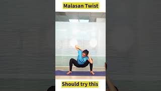 All males and females should try thisMalasana Twist [upl. by Baugh]