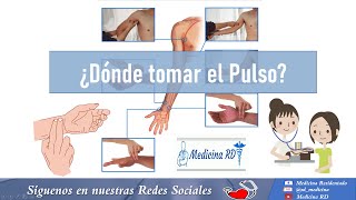 Dónde tomar el pulso arterial correctamente [upl. by Susanna]