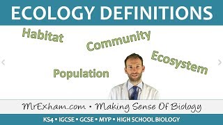 Ecology  Key Definitions  GCSE Biology 91 [upl. by Ahmed]