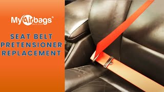 How to Remove and Replace a Seat Belt Pretensioner  MyAirbags [upl. by Nyladnewg]