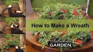 How to make a wreath out of fresh greenery [upl. by Aiyram]