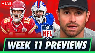 Chiefs vs Bills Ravens vs Steelers amp Bengals Attempt to Stay Alive  NFL WK 11 Previews [upl. by Dhu]