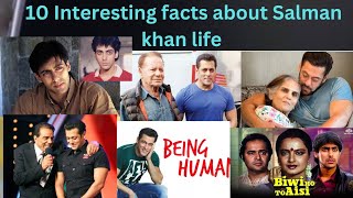 कैसे हुई सलमान खान की बॉलीवुड में Entry interesting😇 facts about salman khan life  100 real [upl. by Modestia]