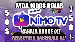 NİMO TV DE 100 1000 TAKİÇÇİ KASMA YAYININA GARANTİ 500 [upl. by Nairadal636]