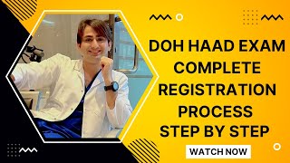 HAAD DOH Exam Data flow Complete Registration Process Step by Step  Health Care Professional [upl. by Hadeehuat755]