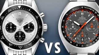 OMEGA SPEEDMASTER vs TAG HEUER AUTAVIA MARK II RACING DIAL vs JACK HEUER [upl. by Dnalhsa]