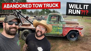 1956 Chevrolet Texas Tow Truck Abandoned for Years Will It Run Again With Puddins Fab Shop [upl. by Lerret]