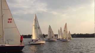 Capri 25 Start at The Wayzata Yacht Club August 30 2012 [upl. by Fermin902]