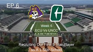 Recruiting Our First 5 Star Player as A 1 Star School  College Football 25  UNCC Dynasty  EP6 [upl. by Eronaele]