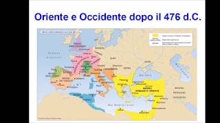 Oriente e Occidente dopo il 476 dC [upl. by Nnylekoorb906]