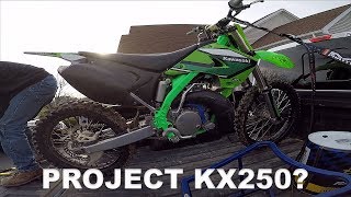 HIS NEW KX250 2 STROKE PROJECT [upl. by Jankey]