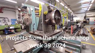 Projects from the machine shop week 39 2024 Footage from getting the TOS w100a HBM and some jobs [upl. by Angrist]