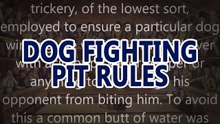 PIT RULES from staffords and baiting sports by phil drabble [upl. by Kennie995]