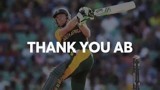 Thank You AB de Villiers ABRetires [upl. by Chiarra]