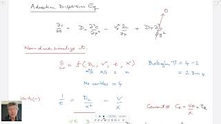 32 Contaminant Transport  Advectiondispersion equation 1D and 3D flows [upl. by Lramaj]