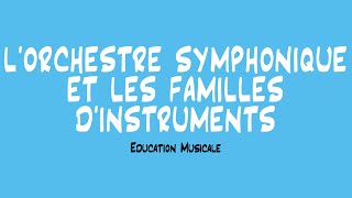 Lorchestre et les familles dinstruments  EDUCATION MUSICALE [upl. by Brittney481]