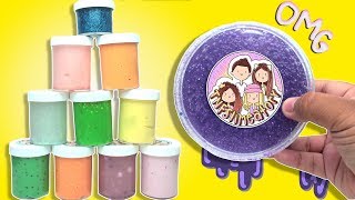 HUGE SLIME PACKAGE REVIEW FROM THE NAVALUA FAMILY  TNFSLIMEATORY  Ameerah navalua and Jamileh [upl. by Zeuqcaj]