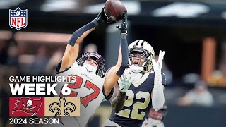 Tampa Bay Buccaneers vs New Orleans Saints  2024 Week 6 Game Highlights [upl. by Basile]