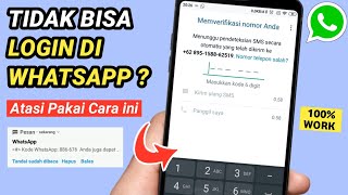 Cara atasi tidak bisa login di wa  Solusi tidak bisa login whatsapp [upl. by Ynohtn605]