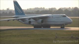 Antonov Airlines  AN124100500  landing DUS 05R [upl. by Inaja]