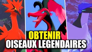 OBTENIR les 3 OISEAUX LEGENDAIRES de GALAR sur POKEMON ÉPÉE ET BOUCLIER [upl. by Ennaerb682]