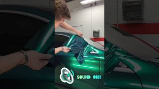 Wrapping this Mercedes S580 in Supergloss Emerald Green 💚 asmr asmrsounds wrap carwrap [upl. by Nairdna]