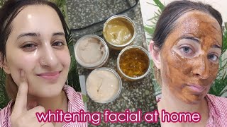 Whitening Facial at Home For Brighter face and Glowing Skin Home Made Best Facial [upl. by Publea]