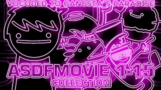 asdfmovie 115  fansdfmovie complete collection Vocoded to Gangstas Paradise [upl. by Anatnas449]