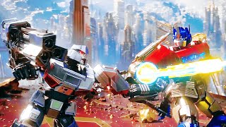 Optimus Prime Vs Megatron  Final Fight Scene  TRANSFORMERS ONE 2024 Movie CLIP HD [upl. by Parnas300]