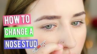 How To Put In amp Take Out A Nose Stud [upl. by Arved]