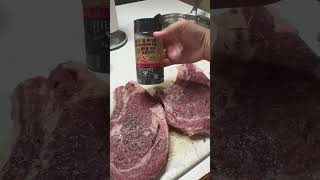 Seasoning steak for dinner [upl. by Bishop496]