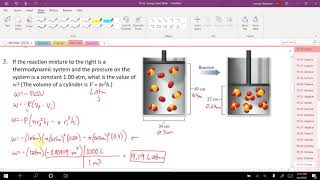 Chem 105 PS 32  Energy Heat Work [upl. by Lassiter]