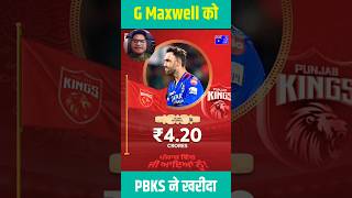 Glenn Maxwell Rahul with PBKS 🔥 ipl2025 iplauction shorts viral cricket trending [upl. by Higginson]