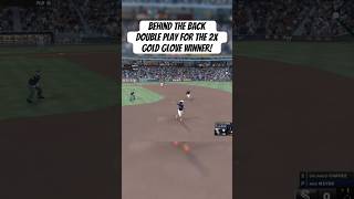 Behind the Back Double Play mlbtheshow24 mlb baseball mlbb mlbbshorts doubleplay [upl. by Matuag]