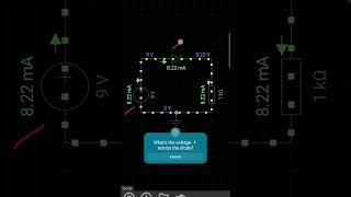 Whats the voltage ⚡️ across the diode diodecircuits [upl. by Haelat]