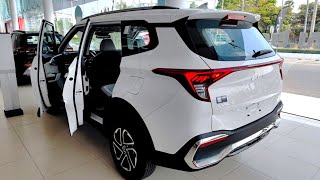 First Look  2023 KIA CARENS 15L SUV 6 Seats  White Color [upl. by Zinn]