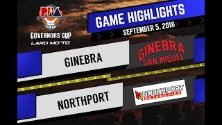 PBA Governors Cup 2018 Highlights Ginebra vs Northport Sept 5 2018 [upl. by Annhoj429]