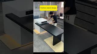 Open kitchen island designart buildingmaterials kitchendesign countertops interiordesignidear [upl. by Meelas]