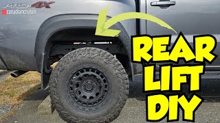 HOW TO LIFT THE REAR OF A 2022 NISSAN FRONTIER [upl. by Xuaeb]